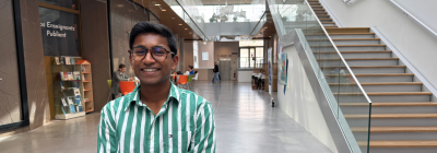 Photo Ranjit Saminadane, étudiant IAE Bretagne Sud, Président du Bureau des Sports