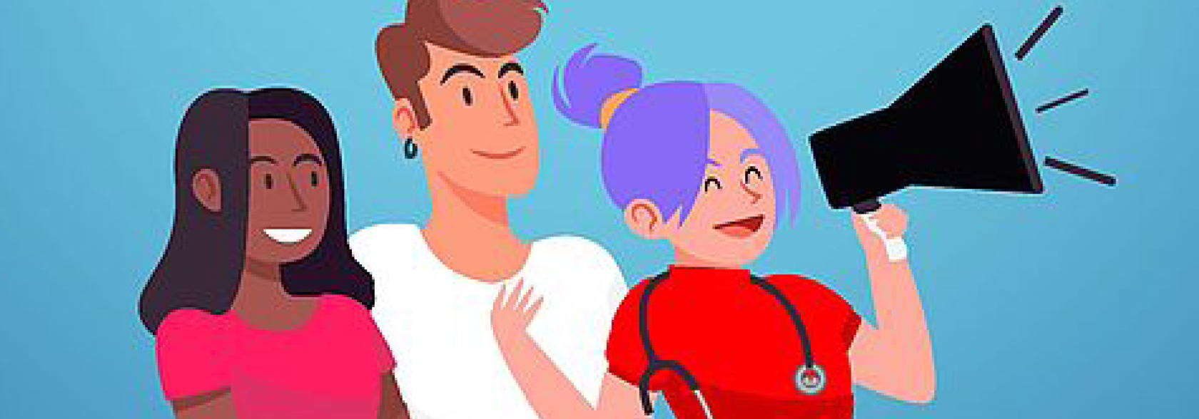 affiche agora des jeunes - illustrations jeunes en train de parler 