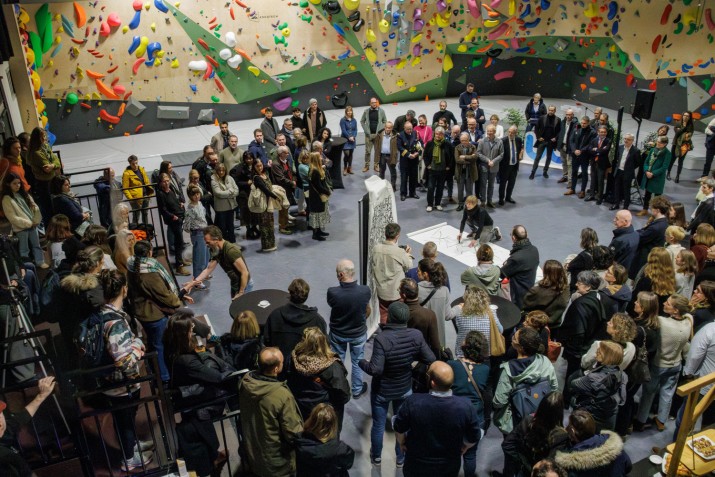 Performance artistique lors de l'inauguration du BlocK.