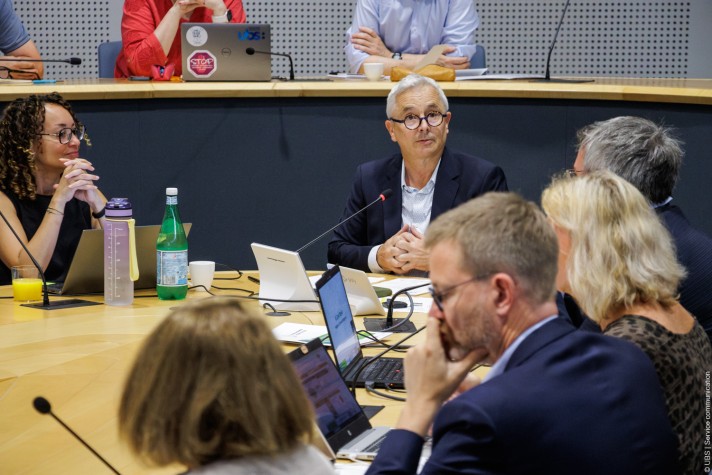 Les partenaires réunis pour le lancement du projet à Lorient le 15 juillet 2026
