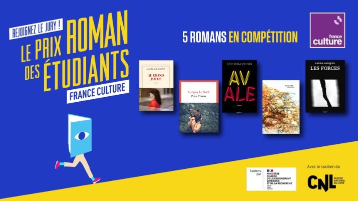 Les 5 romans en compétition - Prix roman des étudiants France Culture