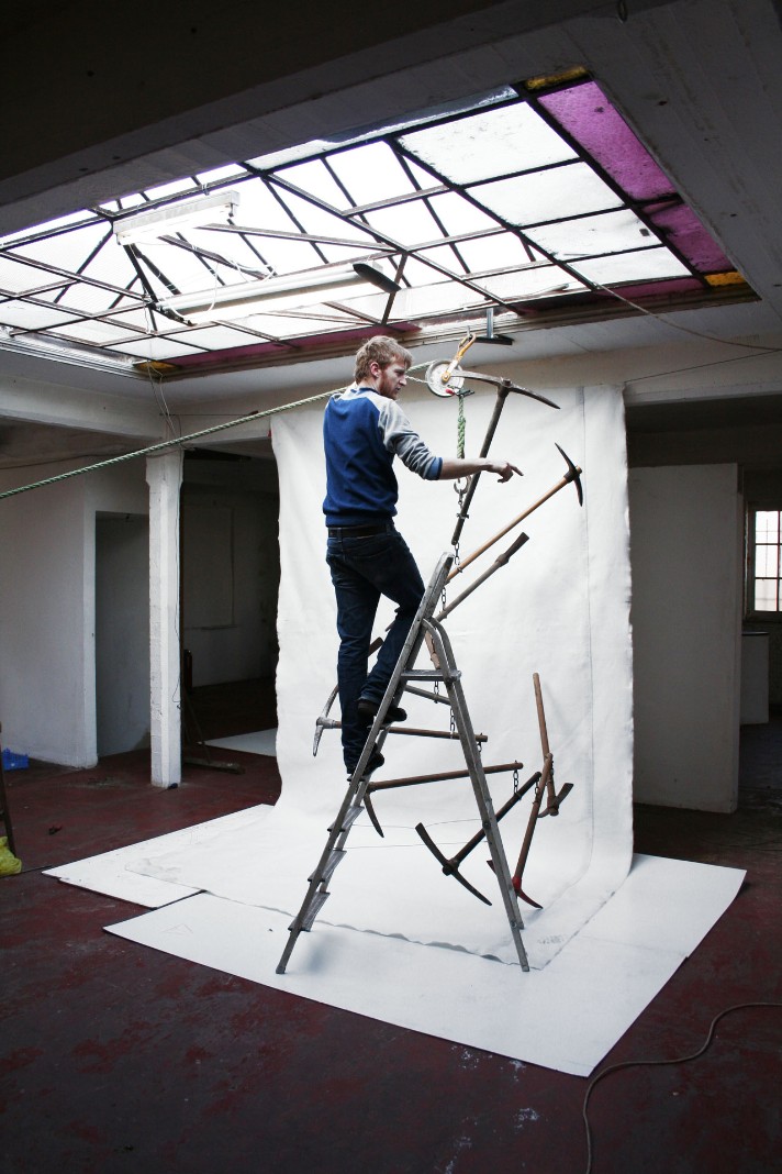 l'artiste en création