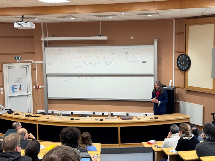 Cédric Villani lors de son exposé